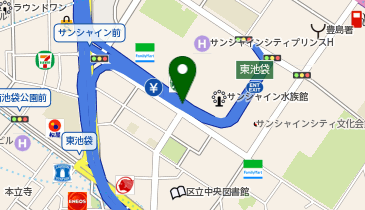 【傘シェアリング】 サンシャインシティ 1階 南3 出入口の地図画像