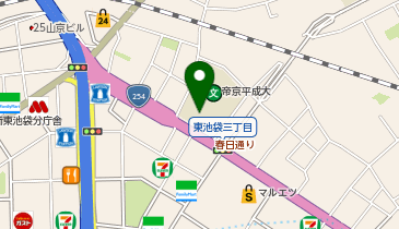 【傘シェアリング】 帝京平成大学 池袋キャンパス 本館の地図画像