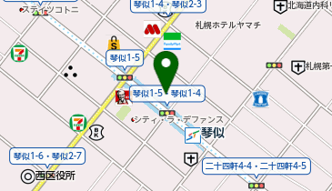 【傘シェアリング】 琴似バスターミナルの地図画像