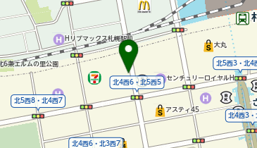 【傘シェアリング】 北海道通信ビルの地図画像