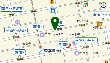 【傘シェアリング】 ホテルウィングインターナショナル札幌すすきのの地図画像