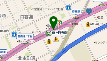 【傘シェアリング】 阪神本線 春日野道駅 東改札 (改札外)の地図画像