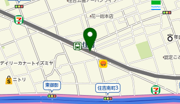 【傘シェアリング】 阪神本線 住吉駅 (改札外)の地図画像