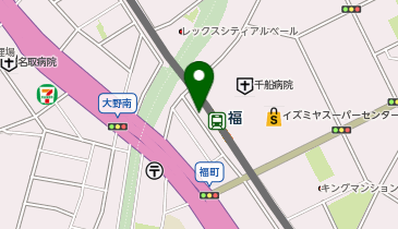【傘シェアリング】 阪神なんば線 福駅 尼崎・神戸方面改札 (改札外)の地図画像