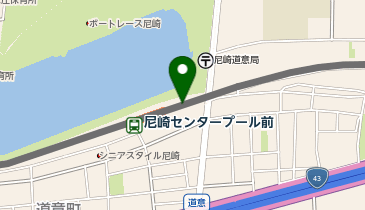 【傘シェアリング】 阪神本線 尼崎センタープール前駅 (改札外)の地図画像