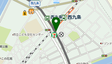 【傘シェアリング】 阪神なんば線 西九条駅 東改札口 (改札外)の地図画像