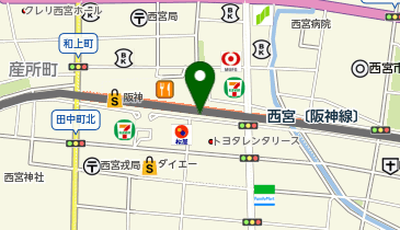 【傘シェアリング】 阪神本線 西宮駅 戎口 (改札外)の地図画像