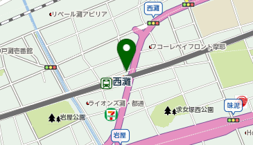 【傘シェアリング】 阪神本線 西灘駅 (改札外)の地図画像