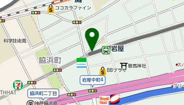 【傘シェアリング】 阪神本線 岩屋駅 (改札外)の地図画像