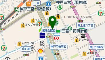 【傘シェアリング】 神戸国際会館 B1階の地図画像