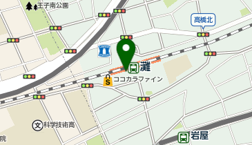 【傘シェアリング】 JR神戸線 灘駅 南口階段付近の地図画像