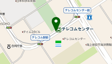 【傘シェアリング】 ゆりかもめ テレコムセンター駅の地図画像