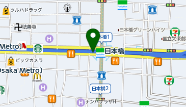 【傘シェアリング】 近鉄難波線 近鉄日本橋駅 西改札口の地図画像