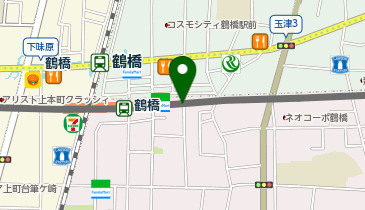 【傘シェアリング】 近鉄奈良線 鶴橋駅 東改札口の地図画像