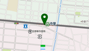 【傘シェアリング】 近鉄奈良線 今里駅の地図画像