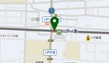 【傘シェアリング】 近鉄奈良線 八戸ノ里駅の地図画像