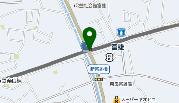 【傘シェアリング】 富雄駅 西改札の地図画像