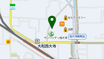 【傘シェアリング】 近鉄百貨店 正面西入口(大和西大寺駅方面)の地図画像