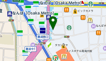 【傘シェアリング】 なんばマルイ 地下1階入口の地図画像