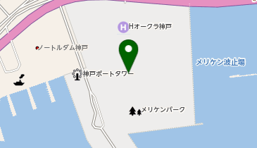 【傘シェアリング】 神戸海洋博物館の地図画像