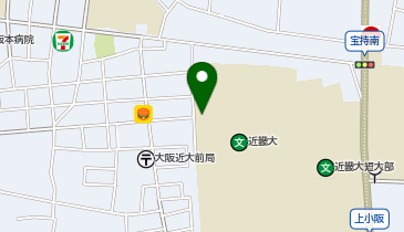 【傘シェアリング】 近畿大学 西門 (ATM側)の地図画像