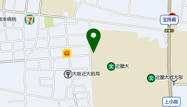 【傘シェアリング】 近畿大学 西門 (守衛室側)の地図画像