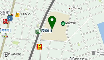 【傘シェアリング】 関西大学 堺キャンパス B棟入口付近の地図画像