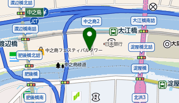 【傘シェアリング】 大阪中之島ビル 風除室の地図画像