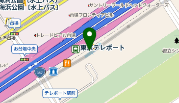 【傘シェアリング】 りんかい線 東京テレポート駅の地図画像