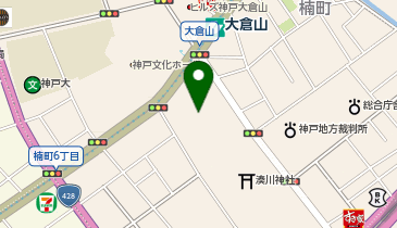 【傘シェアリング】 神戸市立中央体育館の地図画像