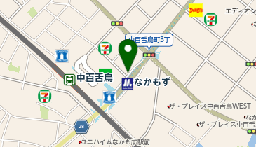 【傘シェアリング】 Osaka Metro 御堂筋線 なかもず駅 改札外ローソン横の地図画像