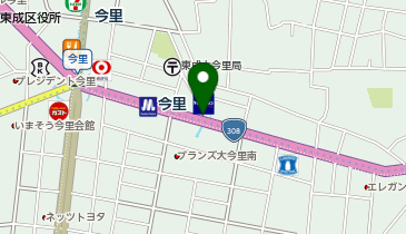 【傘シェアリング】 Osaka Metro 千日前線 今里駅 東改札付近の地図画像