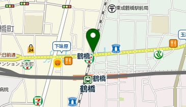 【傘シェアリング】 Osaka Metro 千日前線 鶴橋駅 東改札付近 コインロッカー横の地図画像