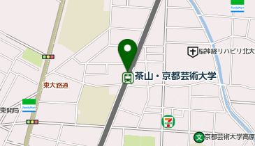 【傘シェアリング】 叡山本線 茶山・京都芸術大学駅 鞍馬方面ホーム (改札内)の地図画像