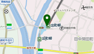 【傘シェアリング】 叡山本線 出町柳駅 7番出口の地図画像