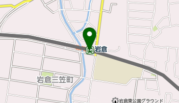 【傘シェアリング】 鞍馬線  岩倉駅 鞍馬方面ホーム (改札内)の地図画像