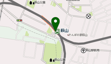 【傘シェアリング】 西武多摩湖線 萩山駅 南口の地図画像