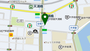 【傘シェアリング】 京阪谷町ビル 1階の地図画像