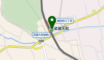 【傘シェアリング】 西武多摩湖線 武蔵大和駅の地図画像