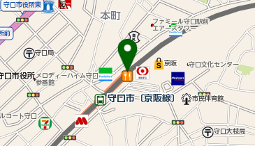 【傘シェアリング】 守口市駅 セブン銀行ATM横の地図画像