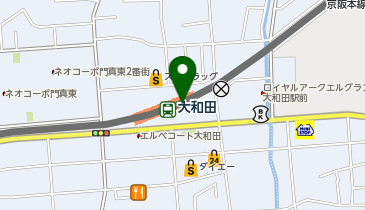 【傘シェアリング】 大和田駅 改札口前の地図画像