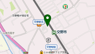 【傘シェアリング】 京阪交野ビル 1階 正面出入口の地図画像