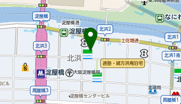 【傘シェアリング】 京阪淀屋橋ビル 地下1階 淀屋橋駅連絡口の地図画像