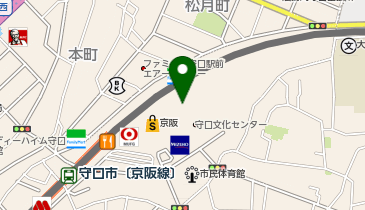 【傘シェアリング】 京阪百貨店 守口店 1階中央出入口の地図画像