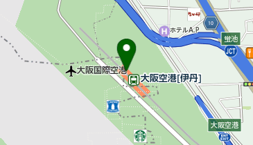 【傘シェアリング】 大阪モノレール 大阪空港駅 改札口前の地図画像
