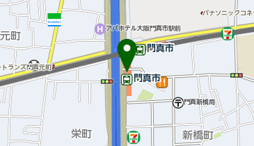 【傘シェアリング】 大阪モノレール 門真市駅 改札内の地図画像