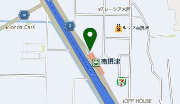 【傘シェアリング】 大阪モノレール 南摂津駅 改札口前の地図画像