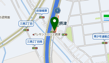 【傘シェアリング】 大阪モノレール 摂津駅 改札口前の地図画像
