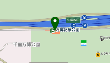 【傘シェアリング】 大阪モノレール 万博記念公園駅 (改札内)の地図画像