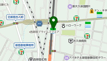 【傘シェアリング】 西武新宿線 西武新宿駅 北口の地図画像